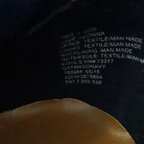 Candies Faux Suede Navy 4 Inch Block Heel Ankle Booties Size  7 - Picture 6 of 14